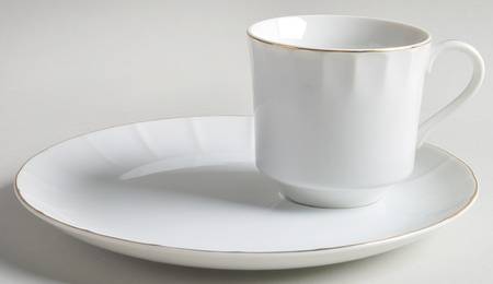 Golden Heirloom Snack Plate & Cup Set