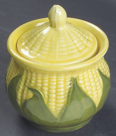 Corn King Sugar Bowl & Lid