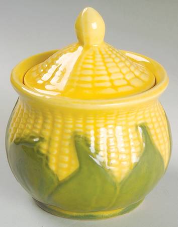Corn King Sugar Bowl & Lid