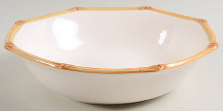 Bamboo Decorated 9" Round Vegetable Bowl