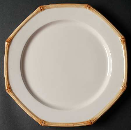 Bamboo Decorated 12" Chop Plate (Round Platter)