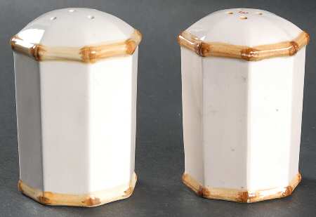 Bamboo Decorated Salt & Pepper Set