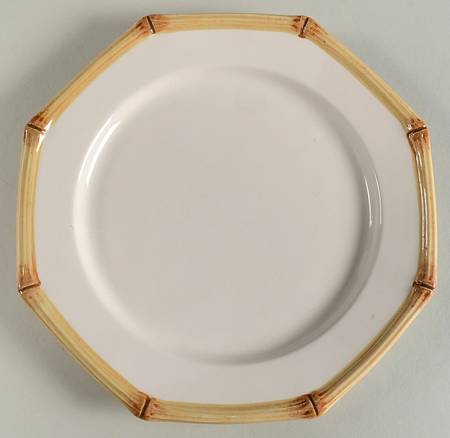 Bamboo Decorated Salad Plate