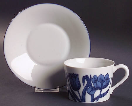 Blues In The Day Oversized Cup & Saucer Set