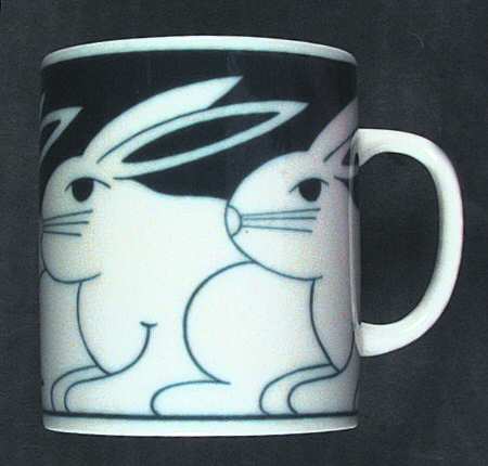 Blue Rabbits Mug