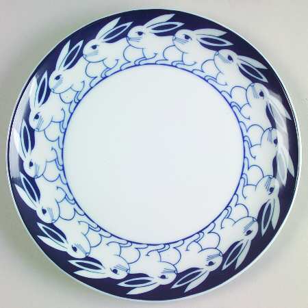 Blue Rabbits Salad Plate