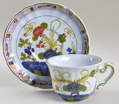 Carnation Flat Cup & Saucer Set