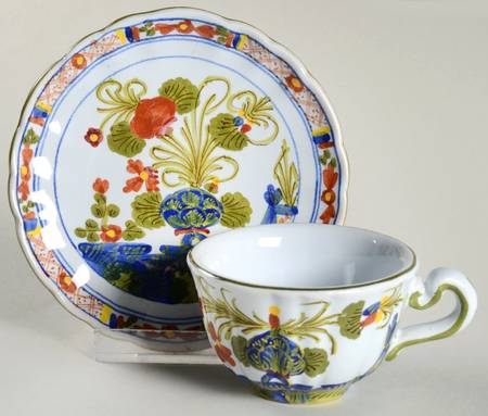Carnation Flat Demitasse Cup & Saucer Set