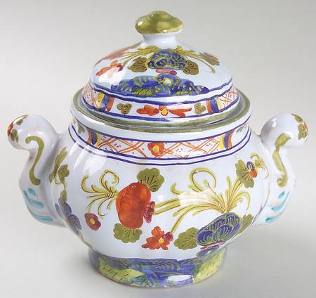 Carnation Sugar Bowl & Lid