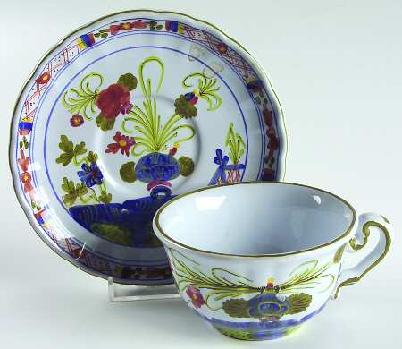 Carnation Flat Cup & Saucer Set