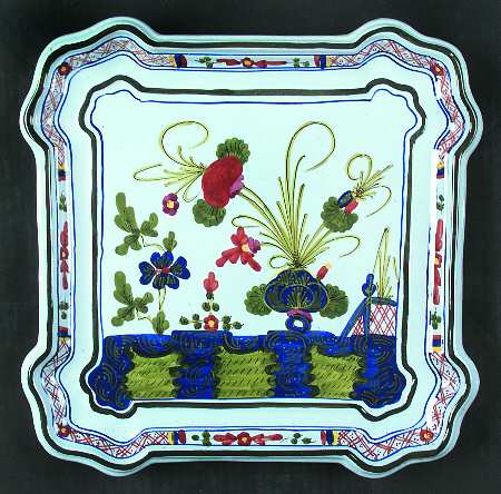 Carnation 11" Square Tray