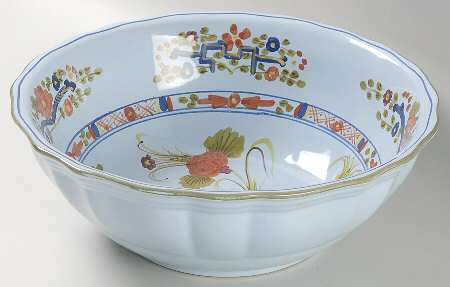 Carnation 10" Large Salad Serving Bowl