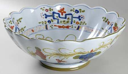 Carnation 11" Large Salad Serving Bowl