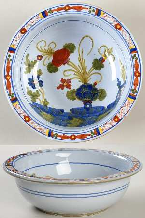 Carnation Rim Cereal Bowl
