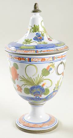 Carnation Vase/Urn & Lid