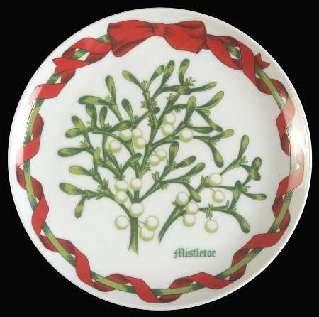Christmas Botanical Salad Plate