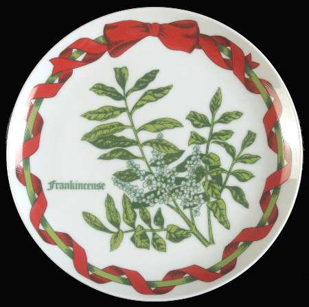 Christmas Botanical Salad Plate