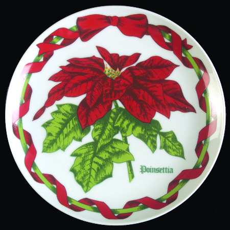 Christmas Botanical Salad Plate
