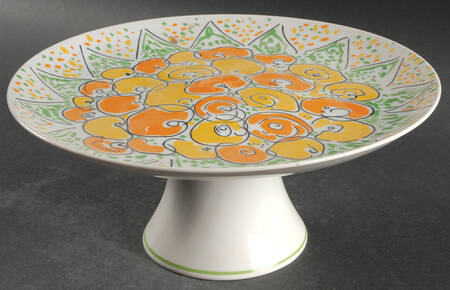 Forever Thine 10" Diameter Pedestal Cake Stand