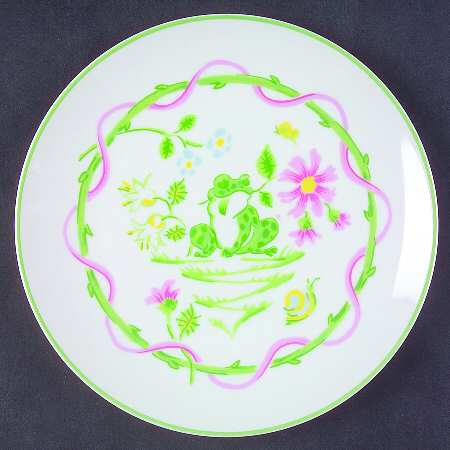 Frog Bouquet Luncheon Plate