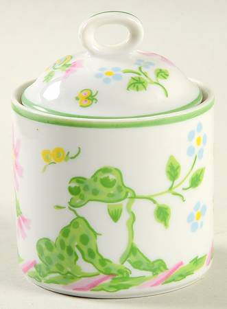 Frog Bouquet Mini Sugar Bowl & Lid