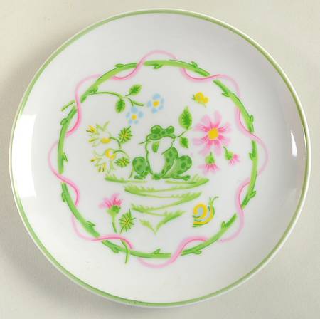 Frog Bouquet Coupe Bread & Butter Plate