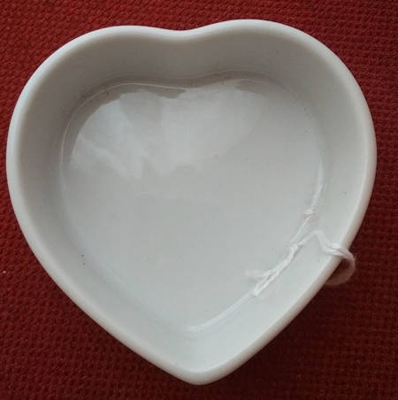 Irish Garden Heart Shape Box No Lid