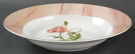 Irish Garden Large Rim Soup Bowl