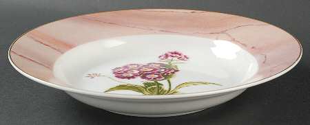 Irish Garden Large Rim Soup Bowl