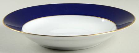 King Frederick Cobalt Blue Large Rim Soup Bowl