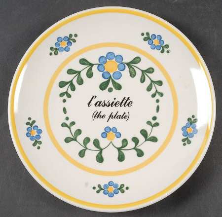 La Lecon De Francais Salad Plate