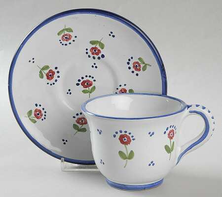 Le Petite Fleur Flat Cup & Saucer Set