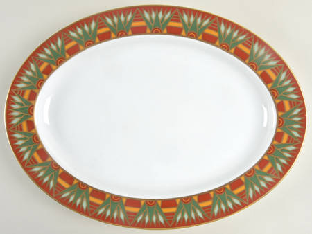 Lotus 14" Oval Serving Platter