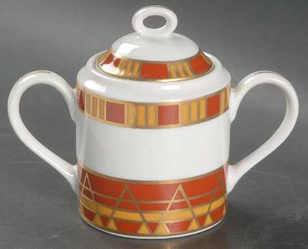 Lotus Sugar Bowl & Lid