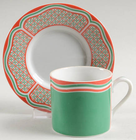 Noel Flat Demitasse Cup & Saucer Set