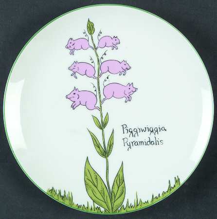 Nonsense Salad Plate by Sigma