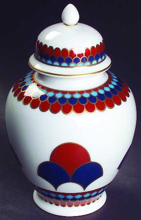 Pennon (Multicolor) Small Ginger Jar & Lid