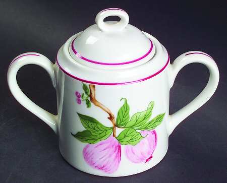 Plumrose Sugar Bowl & Lid