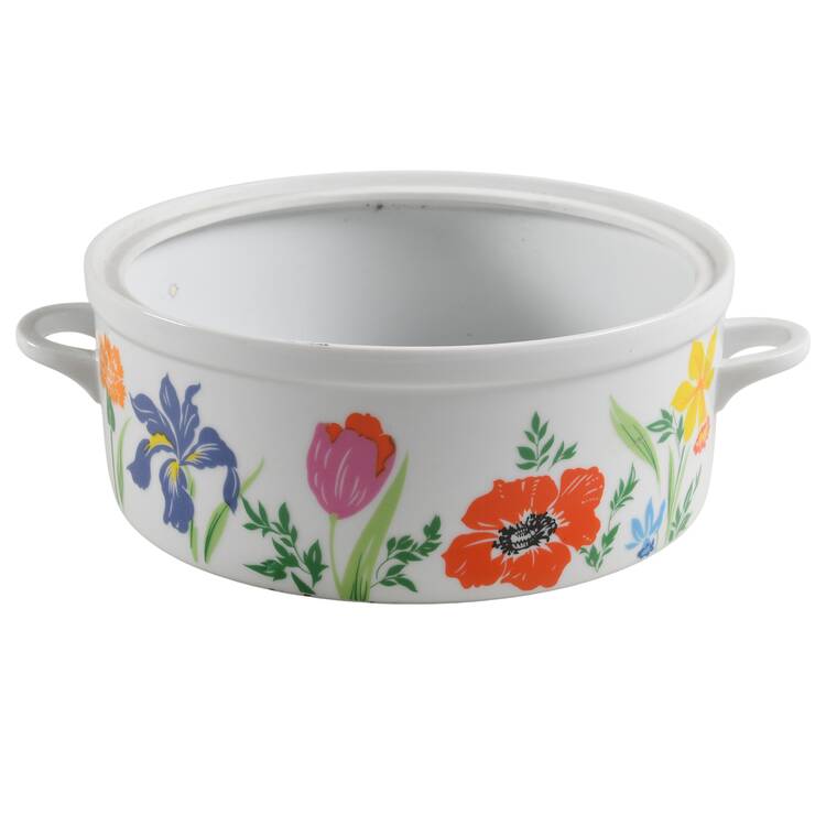 Primavera 2 Qt Round Covered Casserole No Lid
