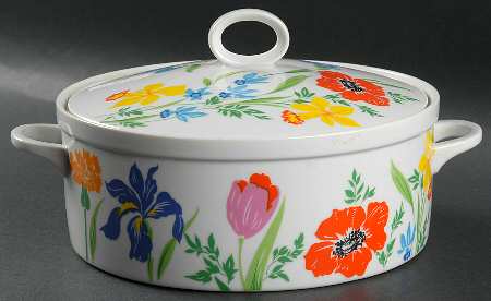 Primavera 2 Qt Round Covered Casserole