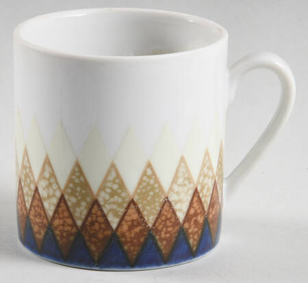 Santa Fe (Blue & Rust) Flat Cup