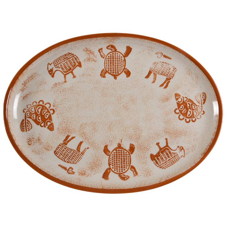 Samburu Safari 16" Oval Serving Platter