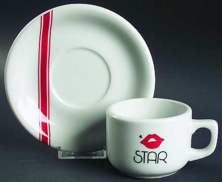 Star Flat Cup & Saucer Set