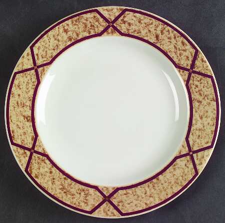 Artisan Burgundy Salad Plate