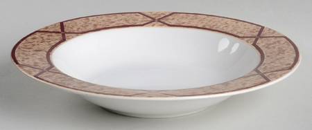 Artisan Burgundy Large Rim Soup Bowl