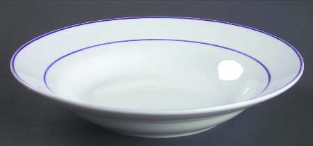 Aspen Cobalt Rim Soup Bowl