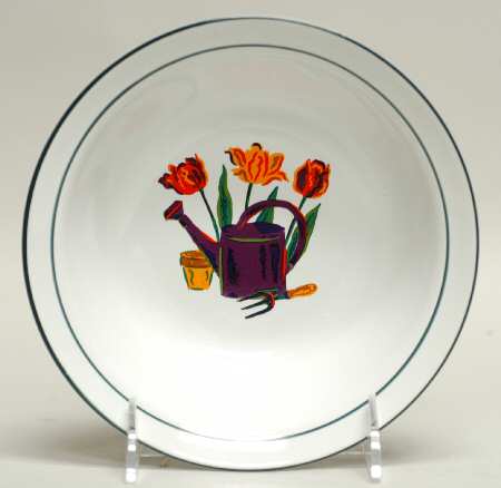 Country Garden Rim Cereal Bowl