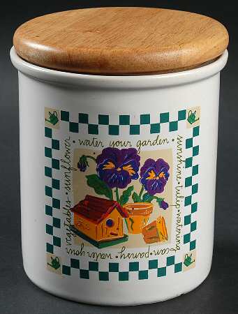 Country Garden Small Canister & Lid