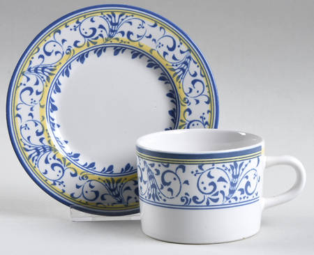 Cordoba Flat Cup & Saucer Set