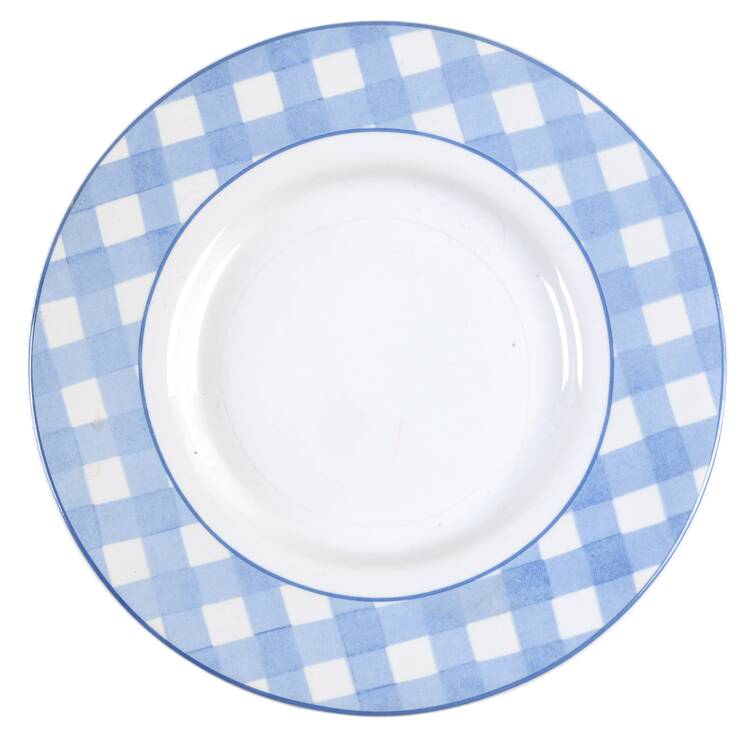 Gingham Fruit Saucer